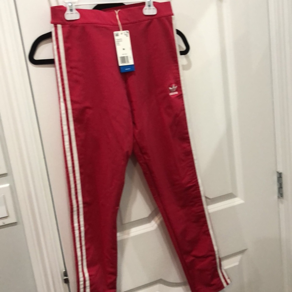 Adidas originals leggings hot pink NWT spandex and cotton